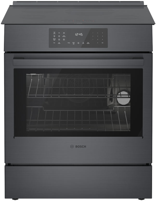 800 Series, Induction Slide-in Range, 30'', Black Stainless Steel