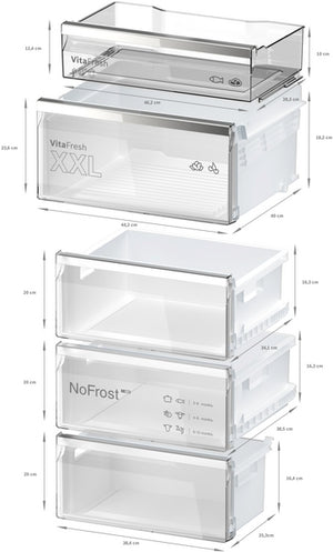 500 Series, Freestanding Bottom Freezer Refrigerator, 24'', Easy Clean Brushed Steel