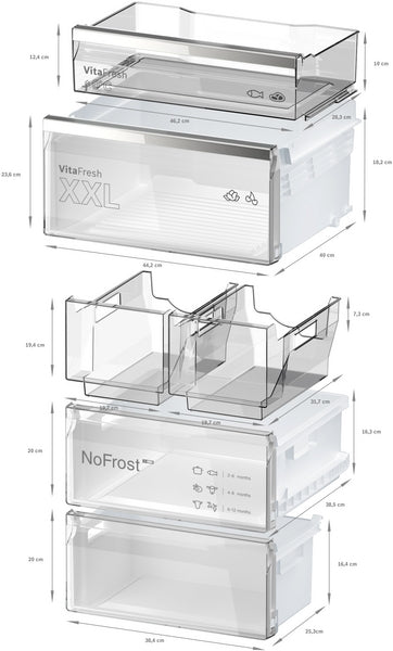 800 Series, Freestanding Bottom Freezer Refrigerator, 24'', White