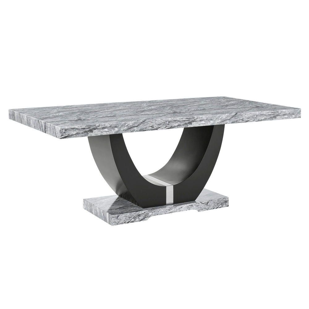 Lyra - Pedestal Base - Black<br/><br/><b>Product Features</b><ul><li>Includes: 1 Dining Table Arch Base</li><li>Quality Construction: A combination of solid and manufactured woods are carefully shaped to create the unique arch base.</li><li>Contemporary G