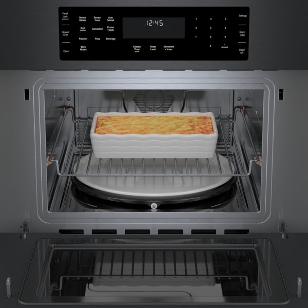 800 Series, Speed Oven, 30'', Black stainless steel