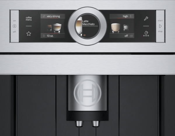 800 Series, Built-in Coffee Machine, Stainless Steel, Removable Water Tank
