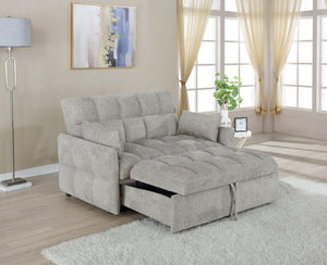 Cotswold - Upholstered Convertible Sleeper Sofa Bed - Light Gray