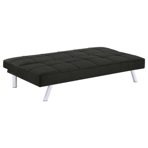 Joel - Upholstered Tufted Convertible Sofa Bed - Black