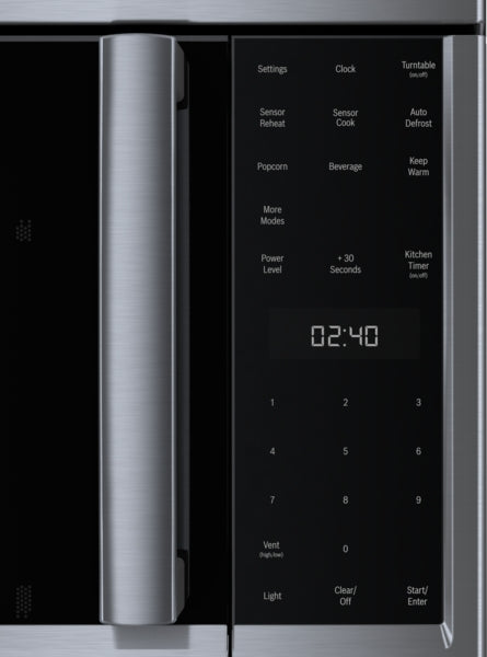 500 Series, Over-The-Range Microwave, 30'', Left SideOpening Door, Stainless Steel
