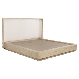 Kailani 49-inch California King Wingback Bed Beige Oak