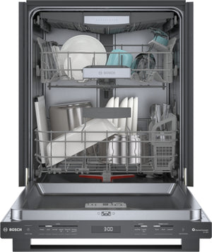 800 Series, Dishwasher, 24'', Brushed black steel anti-fingerprint