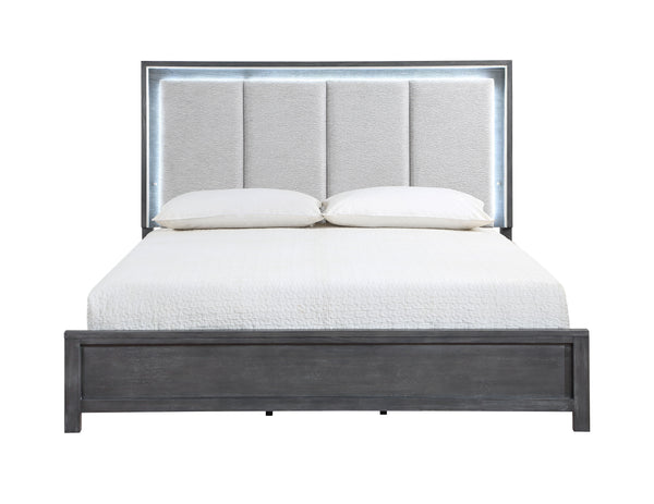 Odessa - 6/0 California King Bed - Dark Gray