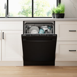 100 Premium, Dishwasher, 24'', Black