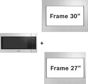 300 Series, Built-In Microwave Oven, 24'', Left SideOpening Door, Stainless Steel