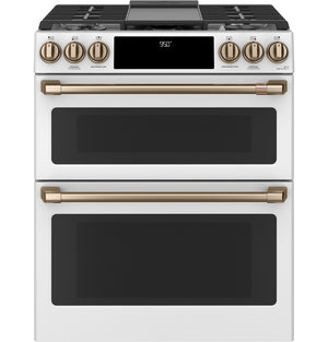 Café™ 30" Smart Slide-In, Front-Control, Dual-Fuel, Double-Oven Range with Convection