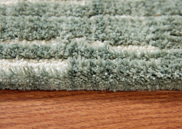 Cayworth - Teal / White - Large Rug