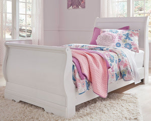 Anarasia - Cama trineo doble - Blanco