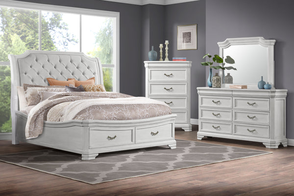  a testament to enduring craftsmanship and timeless style. This set includes a magnificent bed