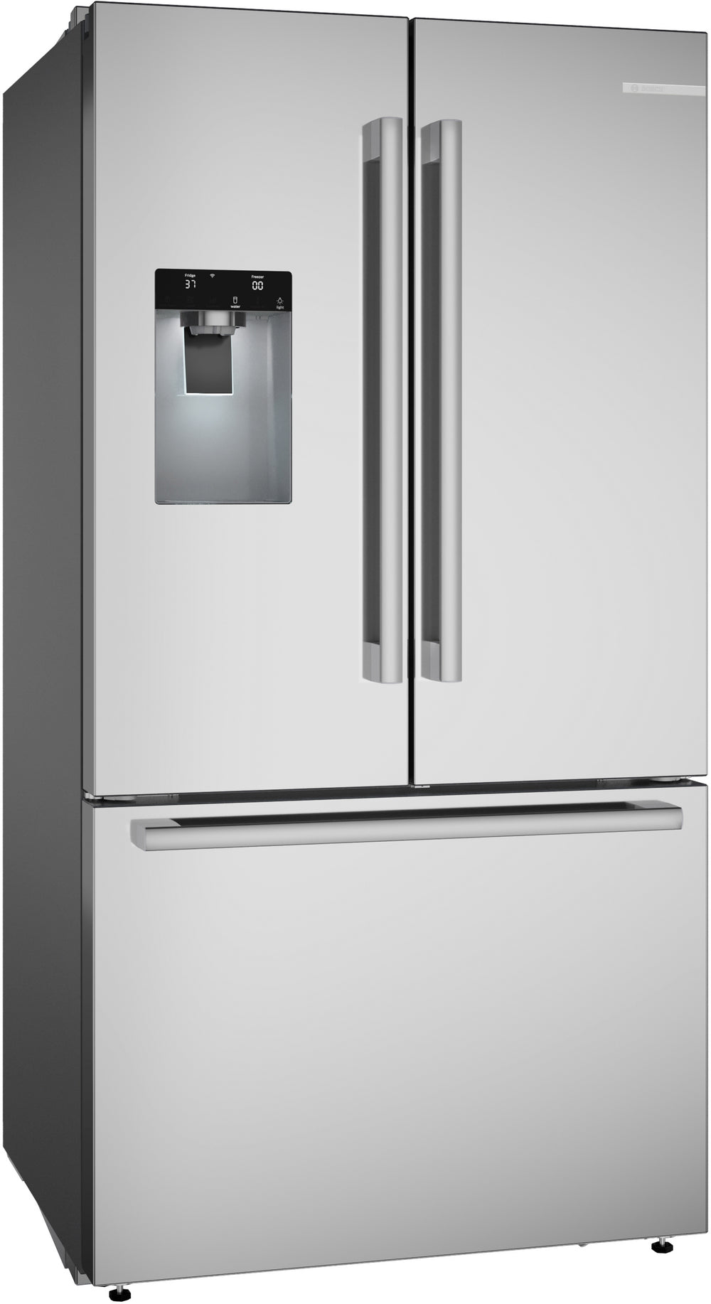 500 Series, French Door Bottom freezer, multi door, 36'', Brushed steel (with anti-fingerprint)