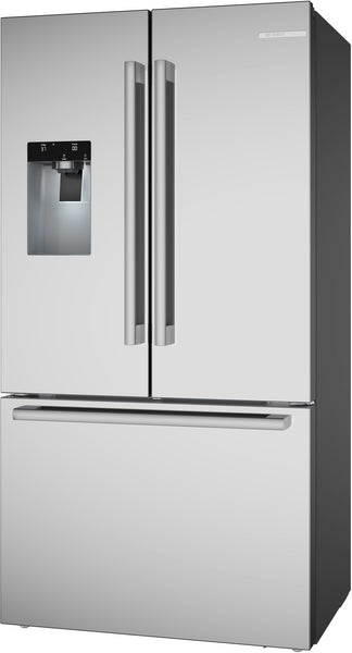 36" 500 Series, 3-Door, Counter Depth, External ice/water, Stainless Steel