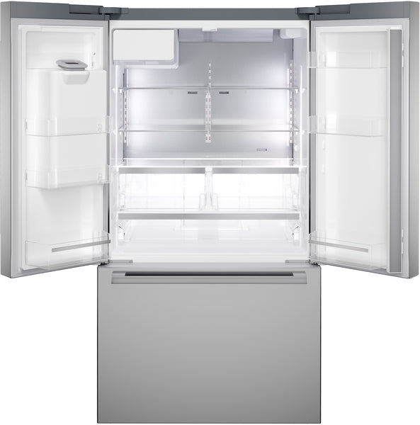 36" 500 Series, 3-Door, Counter Depth, External ice/water, Stainless Steel