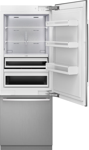 Benchmark™, Built-in Bottom Freezer Refrigerator, 30'', Softclose® Flat Hinge