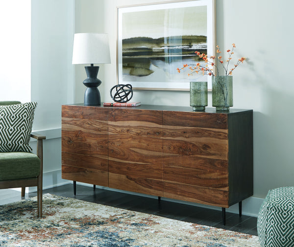  grooved door fronts provide character anywhere itâ€™s displayed. Pair it with sumptuous ve