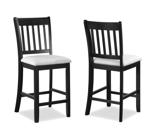 Salvador - 5 Piece Counter Height Set - Charcoal / White