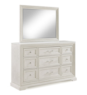 Alexandria - King 4 Piece Panel Bedroom Set - White