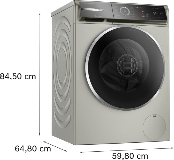 800 Series, Compact Washer, , Pearl Steel