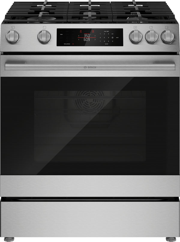 300 Series, Slide-in Gas Range, Stainless Steel