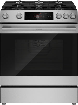 300 Series, Slide-in Gas Range, Stainless Steel