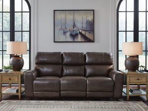 Crossplex - Smoke - Power Recline Sofa With Adjustable Headrest