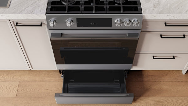 300 Series, Slide-in Gas Range, Stainless Steel