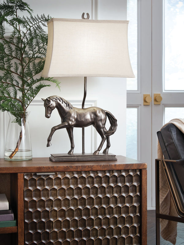  with an antiqued bronze-tone finish adding to its regal air. Whether it-'s lighting a living area