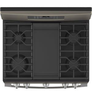 GE® 30" Free-Standing Gas Convection Range with No Preheat Air Fry