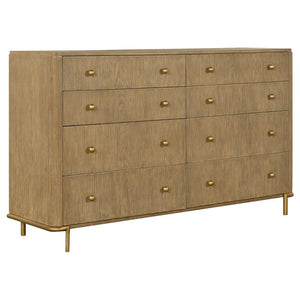 Arini - 5 Piece Queen Bedroom Set - Cream And Sand Wash