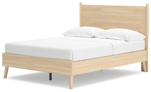 Cabinella - Tan - Full Platform Panel Bed