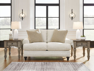  transitional style? Enter this loveseat. Its commitment to carefree comfort is right at home with your relaxed living room aesthetic. A subtle chevron effect elevates the everyday charm of the neutral fabric