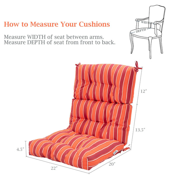 Superior sponge offers comfortable and soft sitting experience for you <br>Woven suede bedford cord provides smooth feeling and extra comfort <br>Convenient for you to suit different furniture with three-fold design <br>High quality string ties are not ea