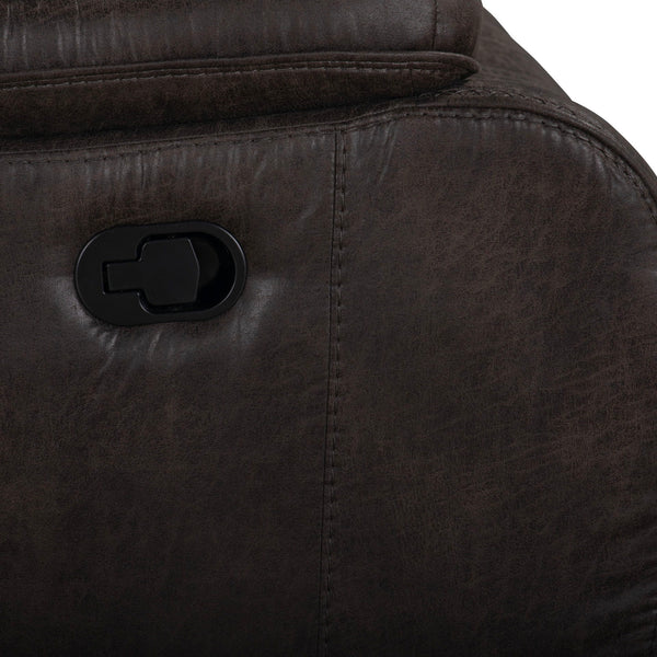 Brookings - Sofa With Dual Recliner - Charcoal