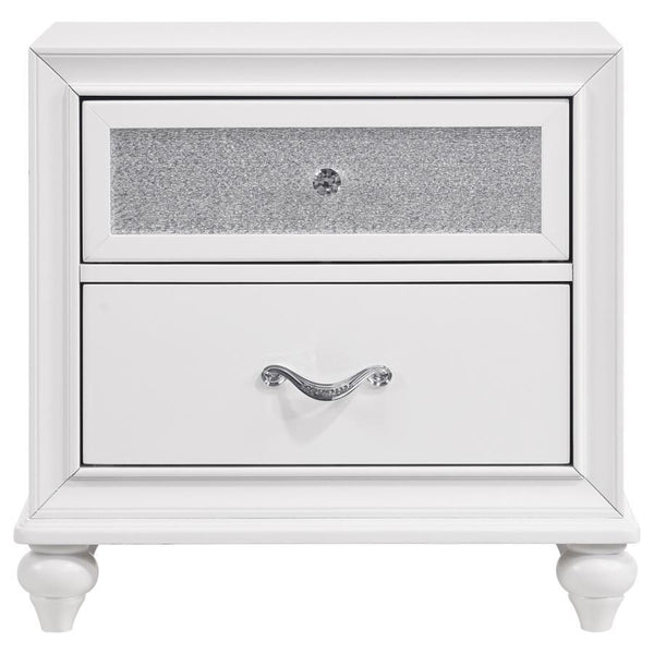Barzini - 2-Drawer Nightstand - White