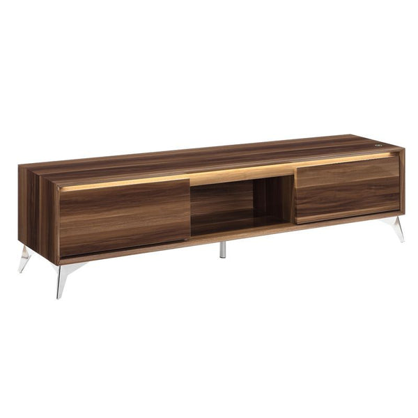  Walnut & Chrome Finish