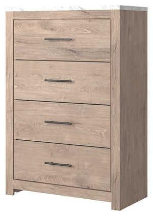 Senniberg - Light Brown / White - 5 Pc. - Dresser