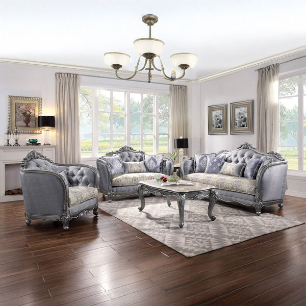 Ariadne - Loveseat - Fabric & Platinum