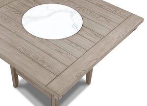  designed to blend seamlessly with any modern or rustic dÃ©cor. The set features a spacious