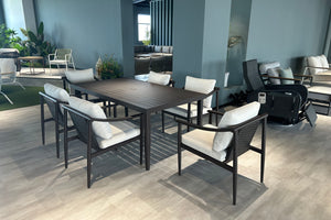 Moana - Patio Dining Table - Dark Brown