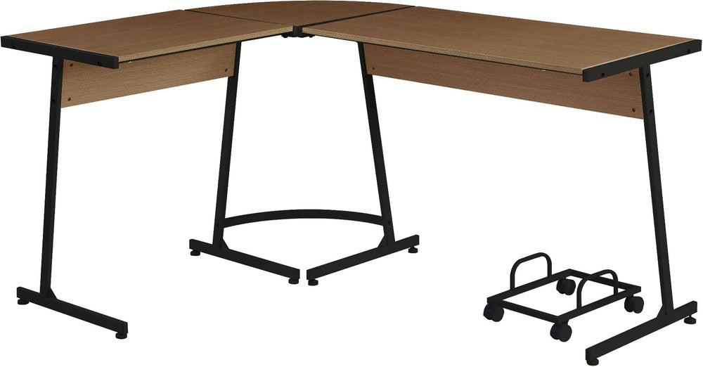 Corner Computer Desk Orientation: -"L-" Shape Rectangular Table Top<br/><br/><b>Product Features</b><ul><li>Corner Computer Desk</li><li>Orientation: -"L-" Shape</li><li>Rectangular Table Top</li><li>Computer Holder Included(w/4 Wheels)</li><li>Case: 1Pc/