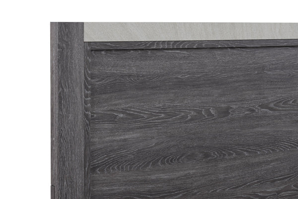 Madsen - King 4 Piece Bedroom Set - Gray
