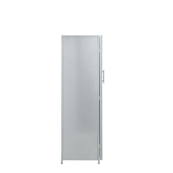  Rectangular Wardrobe (Back Panel with Gray Finish) â€¢ Storage: 2 Metal Doors â€¢ RF Door: 2 Compartments
