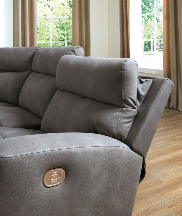  adaptable and durable. Your living room is the central hub of your homeâ€”why settle for anything less? With this power reclining sectional loveseat