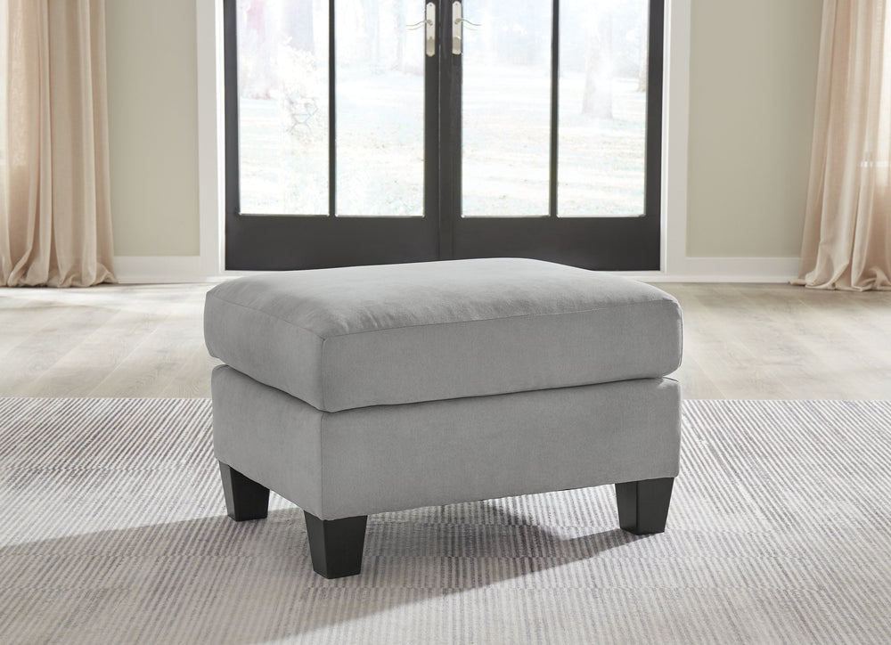 Simply chic comfort. This ottomanâ€™s versatile character is instantly at home where you are, whether your space is casual or contemporary. With the look of suede velvet, you get the ultra-clean, tailored look you love. Howâ€™s that for refined relaxation
