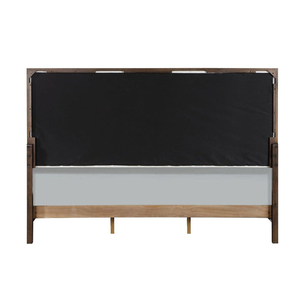 Carena - Queen Bed - Light Gray & White & Brown