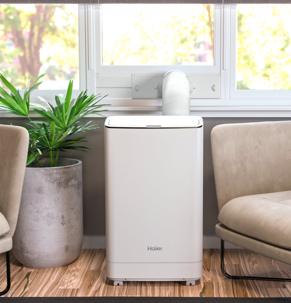 Haier 11,000 BTU Portable Air Conditioner for Medium Rooms up to 450 sq ft. (7,800 BTU SACC)